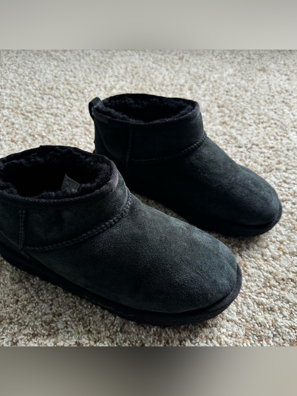 UGG Black Shearling-Lined Footwear Interior
